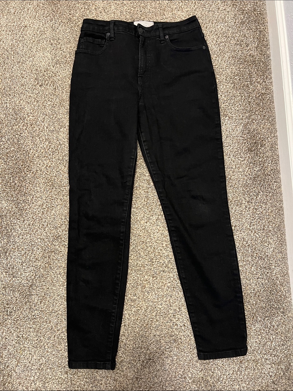 Everlane Black High-Rise Skinny Jeans